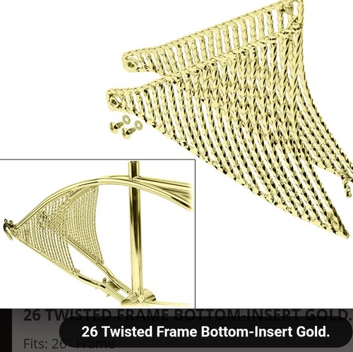 Lowrider gold twisted bicycle - lowrider,