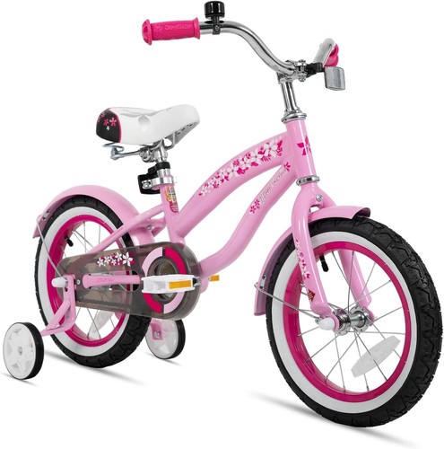 Light pink kids cruiser bike - kids,