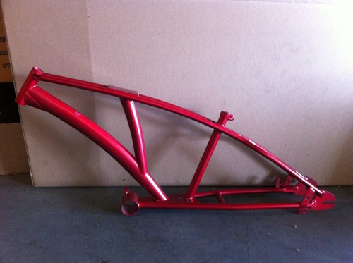 Red chopper bike frame - bike, 1"